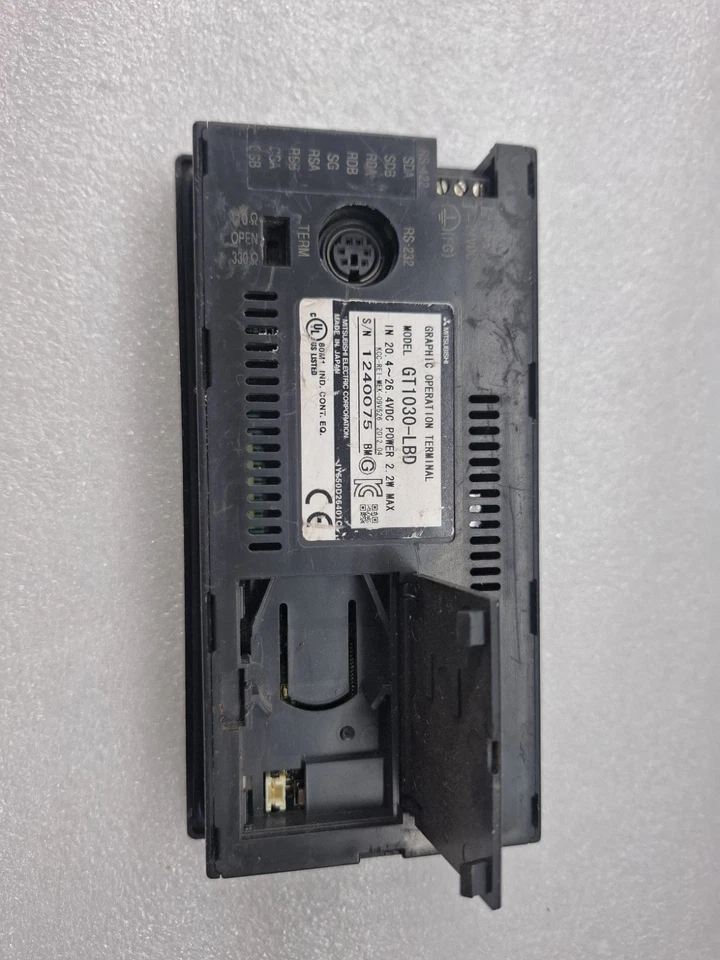 MITSUBISHI GT1030-LBD GRAPHIC OPERATION TERMINAL TOUCH SCREEN TESTED AS PHOTOS